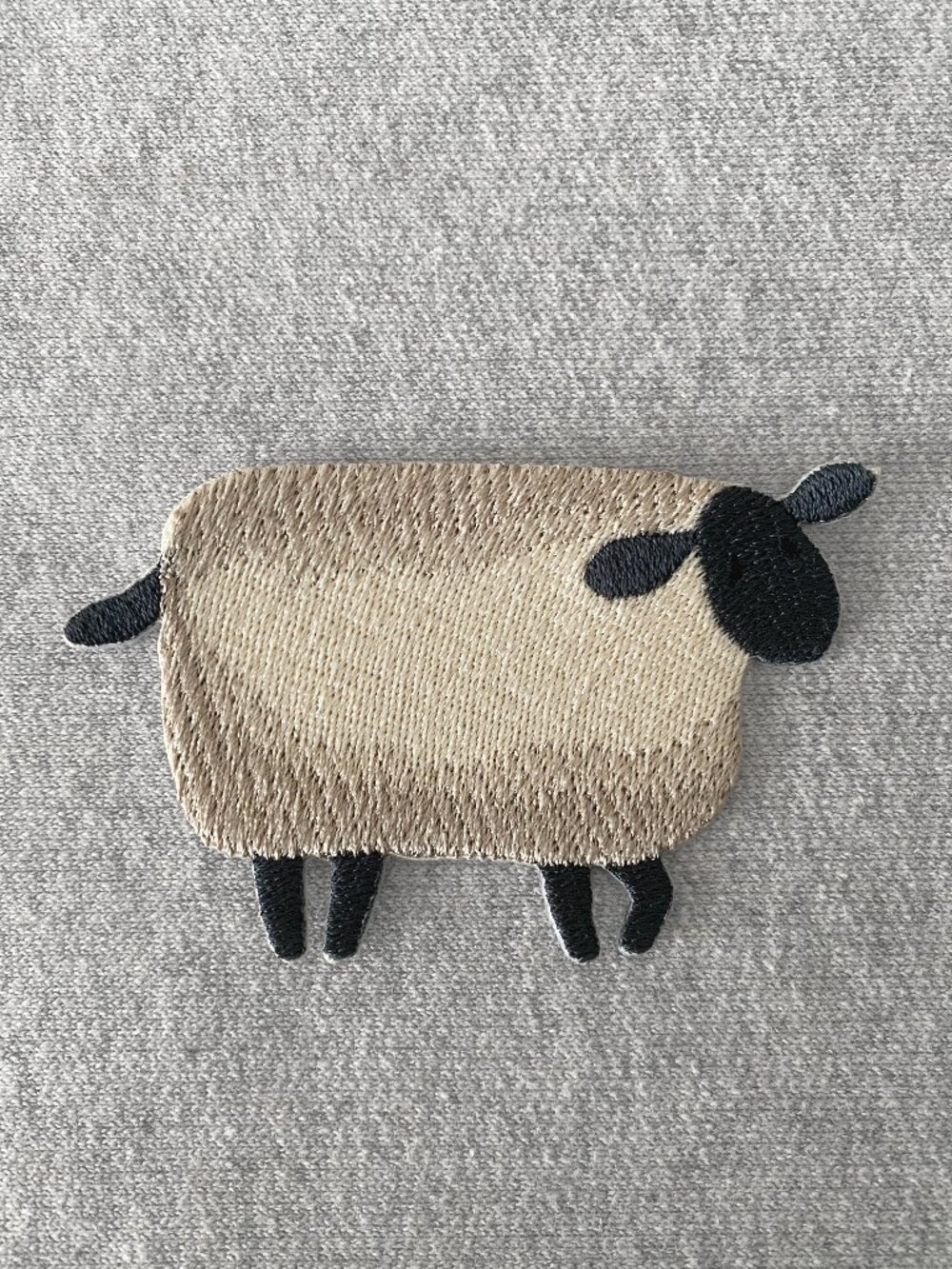 1 Embroidered Country Sheep Iron-on Patch 8cm x 5.4cm